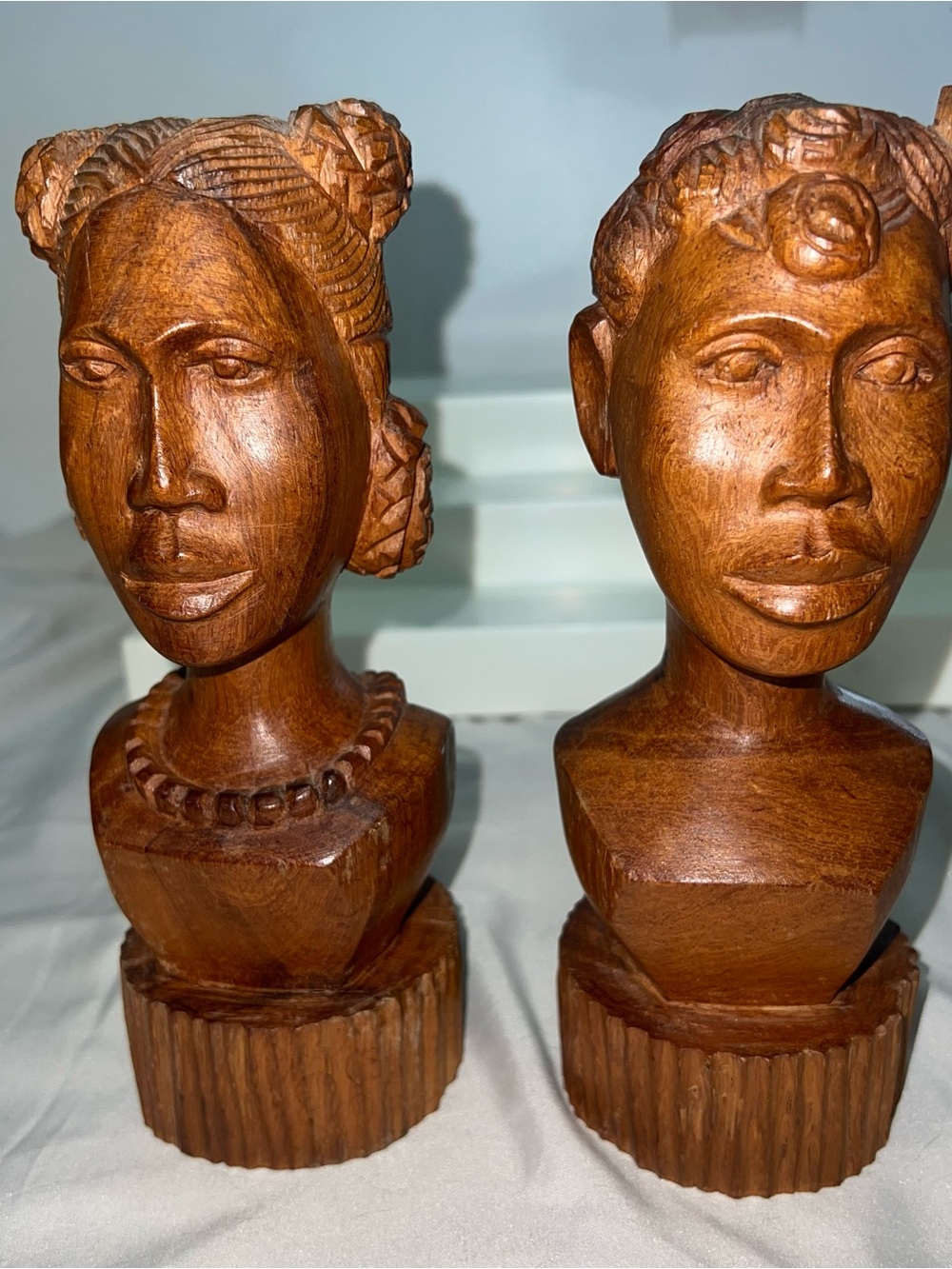 Hand carved tribal style sculptures, African art